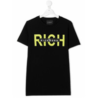 John Richmond Junior Camiseta decote careca com estampa gráfica - Preto