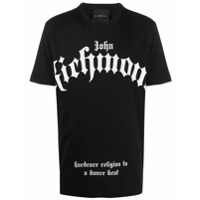 John Richmond logo print cotton T-shirt - Preto