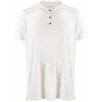 John Varvatos Star Usa Camiseta decote careca com botões - Branco