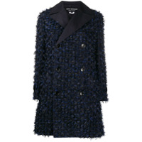 Junya Watanabe appliquéd double-breasted coat - Azul