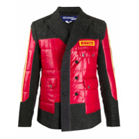 Junya Watanabe Jaqueta matelassÃª com abotoamento simples - Cinza