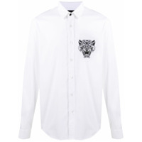 Just Cavalli Camisa com detalhe bordado - Branco