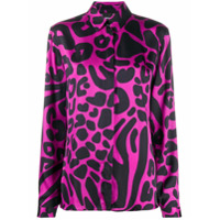 Just Cavalli Camisa com estampa geométrica - Rosa