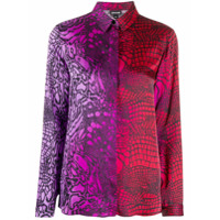 Just Cavalli Camisa mangas longas com estampa degradê - Rosa