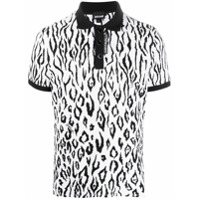 Just Cavalli Camisa polo com estampa de zebra - Branco
