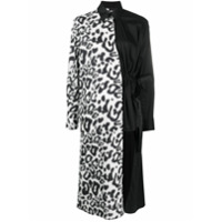 Just Cavalli Camiseta assimétrica com patchwork - Preto