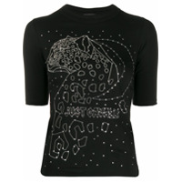 Just Cavalli Camiseta com estampa de constelação - Preto
