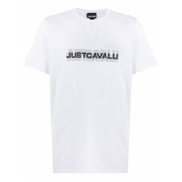 Just Cavalli Camiseta com estampa de logo - Branco