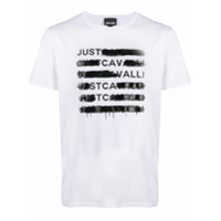 Just Cavalli Camiseta com estampa de logo - Branco