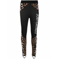 Just Cavalli Legging com estampa de leopardo - Preto