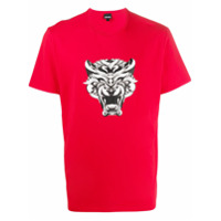 Just Cavalli tiger print T-shirt - Vermelho