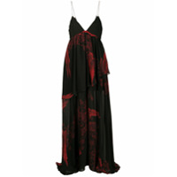 Just Cavalli Vestido acinturado com amarração - Vermelho