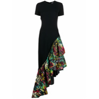 Just Cavalli Vestido com babados na barra - Preto