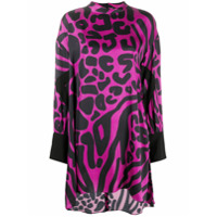 Just Cavalli Vestido com estampa de leopardo - Preto