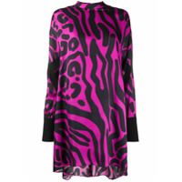 Just Cavalli Vestido reto com animal print - Rosa