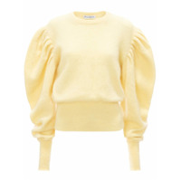 JW Anderson Suéter decote careca com mangas bufantes - Amarelo