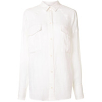 Karen Walker Camisa Cedar com colarinho pontiagudo - OFF-WHITE