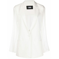 Karl Lagerfeld Blazer com transparência nas mangas - Branco