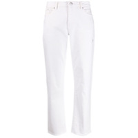 Karl Lagerfeld Calça jeans cropped reta - Branco