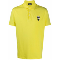Karl Lagerfeld Camisa polo com aplicação Karl - Amarelo