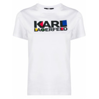 Karl Lagerfeld Camiseta Bauhaus com logo - Branco