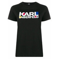 Karl Lagerfeld Camiseta Bauhaus com logo - Preto