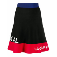 Karl Lagerfeld Camiseta color block com logo - Preto