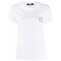 Karl Lagerfeld Camiseta com bolso Address - Branco