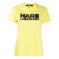 Karl Lagerfeld Camiseta com estampa de logo - Amarelo