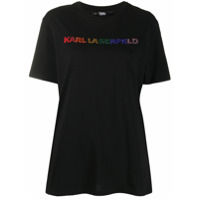 Karl Lagerfeld Camiseta com estampa de logo - Preto