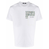 Karl Lagerfeld Camiseta com estampa digital e bolso - Branco