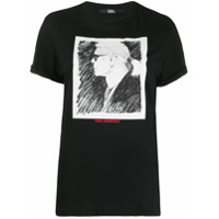 Karl Lagerfeld Camiseta com estampa Karl - Preto