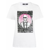 Karl Lagerfeld Camiseta com estampa Karl x Endless - Branco