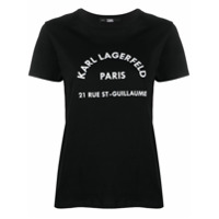 Karl Lagerfeld Camiseta com logo Address - Preto