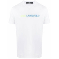 Karl Lagerfeld Camiseta decote careca com estampa de logo - Branco