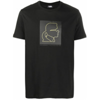 Karl Lagerfeld Camiseta decote careca com estampa Karl - Preto