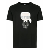 Karl Lagerfeld Camiseta gola careca Karl com estampa - Preto