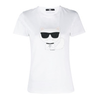 Karl Lagerfeld Camiseta Ikonik Choupette - Branco