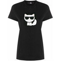 Karl Lagerfeld Camiseta Ikonik Choupette - Preto