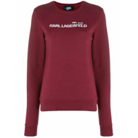 Karl Lagerfeld Camiseta Ikonik com logo - Vermelho