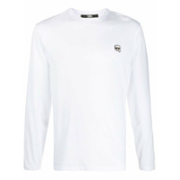 Karl Lagerfeld Camiseta Ikonik com patch - Branco