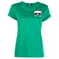 Karl Lagerfeld Camiseta Ikonik Karl com bolso - Verde