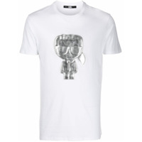 Karl Lagerfeld Camiseta Ikonik prateado - Branco