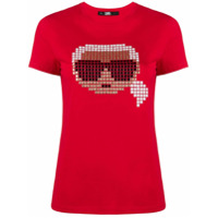 Karl Lagerfeld Camiseta Karl Pixel - Vermelho