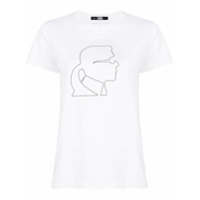 Karl Lagerfeld Camiseta Karl Profile - Branco