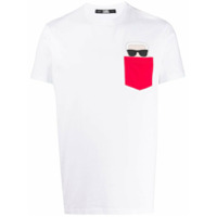 Karl Lagerfeld Camiseta K/Ikonik com bolsos - Branco