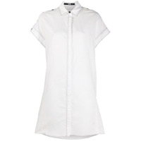 Karl Lagerfeld Chemise com fechamento oculto - Branco