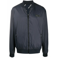 Karl Lagerfeld Jaqueta bomber com zíper - Azul