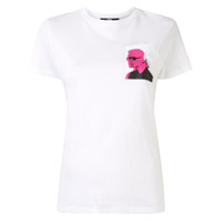 Karl Lagerfeld Karl legend double print T-shirt - Branco
