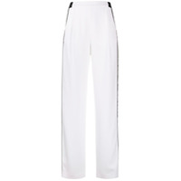 Karl Lagerfeld logo tape track trousers - Branco